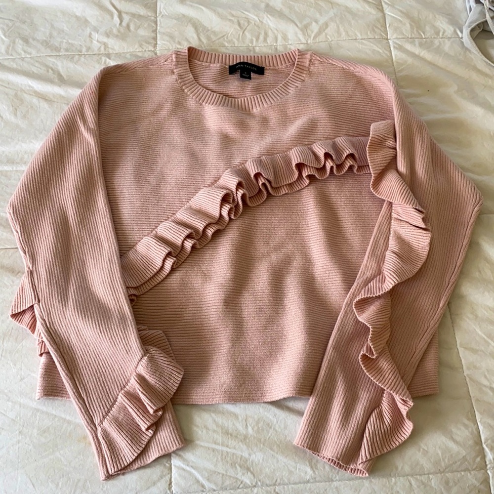 Ann Taylor ruffle sweater